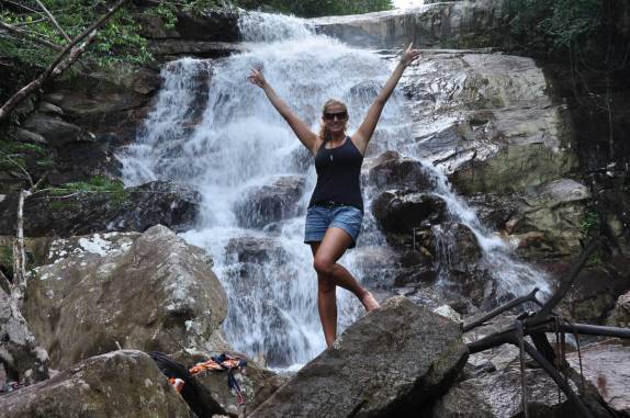 Cachoeira do Barata, na Serra do Tepequem, no norte de Roraima